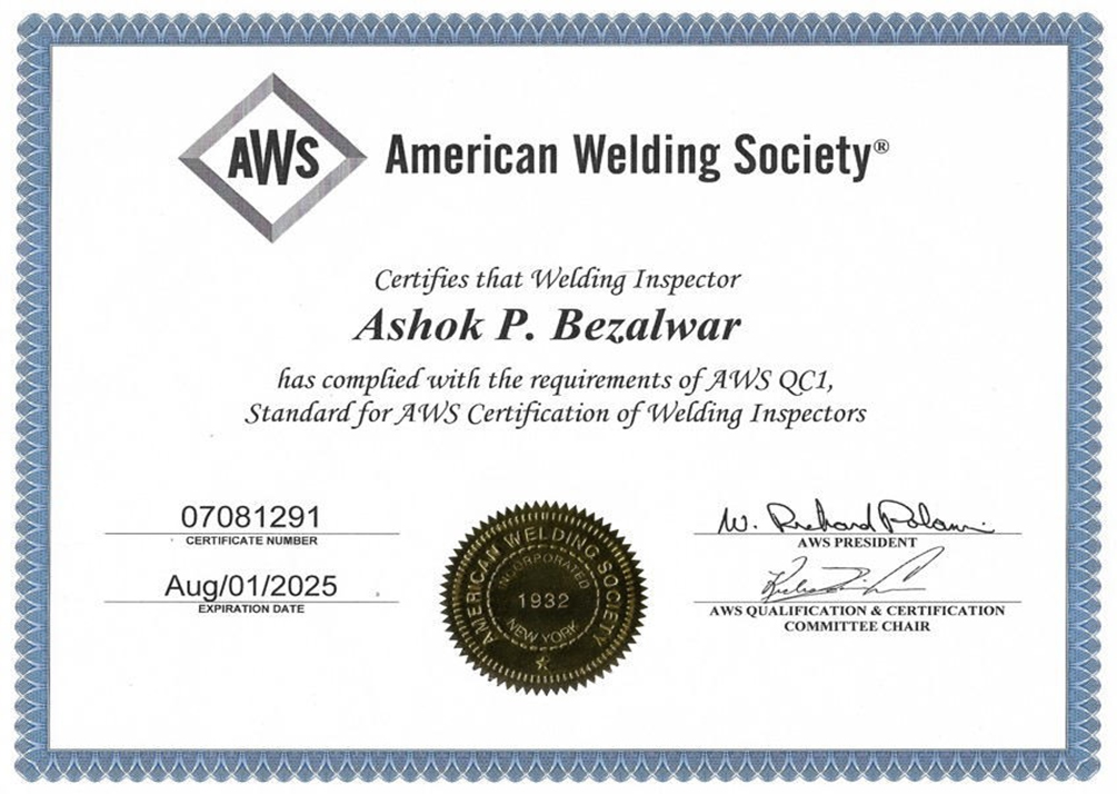 ISO 9001:2015 Certificate